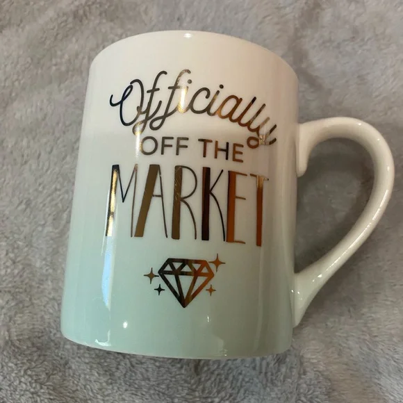 𝅺HAZEL & Co Bride Diamond Officially Off The Market Ceramic Wedding Mug - Picture 2 of 6